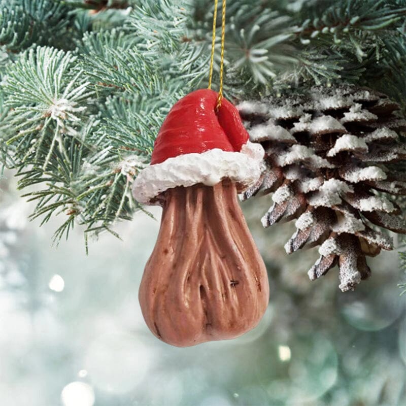 Festlig 3D julekugle i akryl, perfekt som juletræspynt og juledekoration.