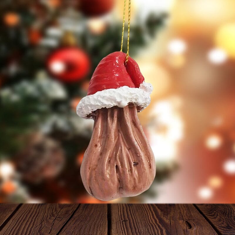 Unik 3D akryl julekugle som moderne julepynt og indendørs juledekoration.