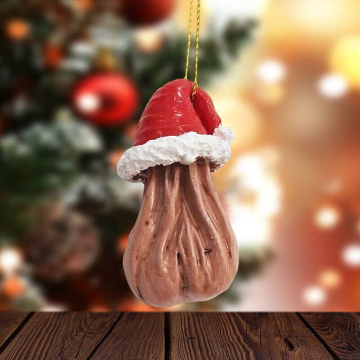 Unik 3D akryl julekugle som moderne julepynt og indendørs juledekoration.