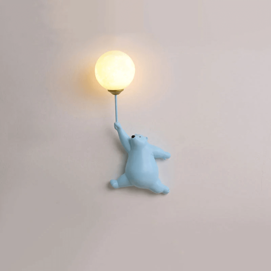 LED-væglampe med bjørnedesign til børneværelset