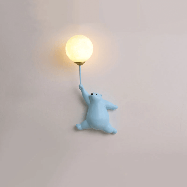 LED-væglampe med bjørnedesign til børneværelset