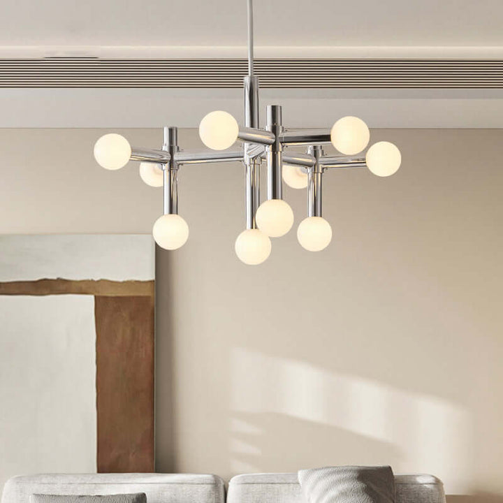 Moderne loft glas kugle lysekrone - 80cm
