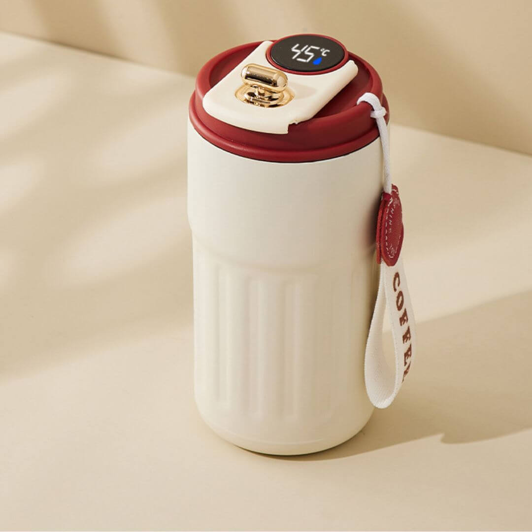 Isoleret termokop 450ml med LED temperaturvisning