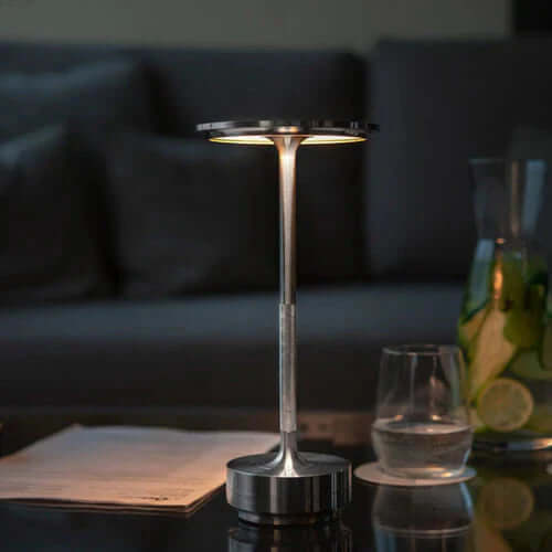 Dæmpbar LED bordlampe, USB genopladelig