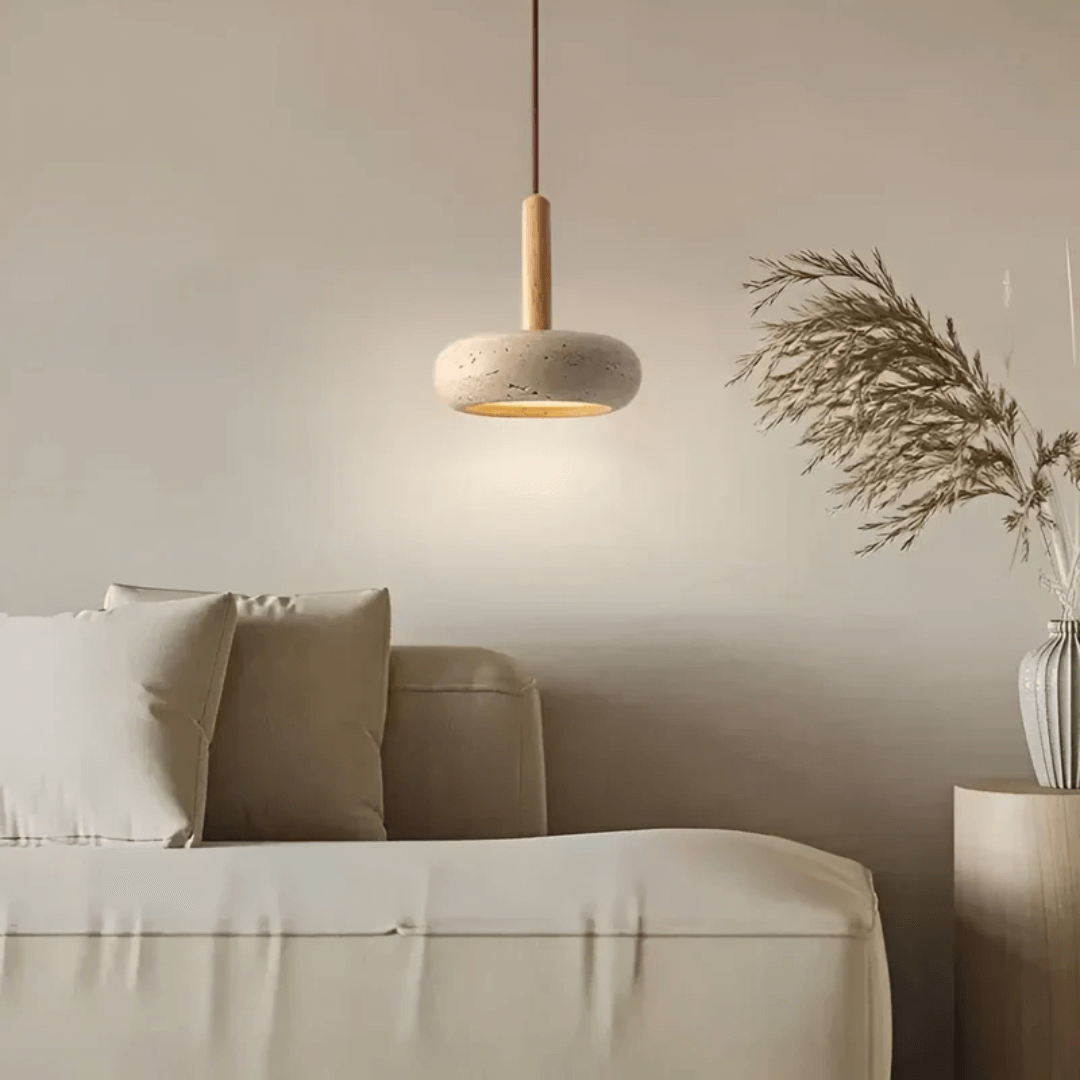 LED Loft Pendel Retro Trælook Design Lampe