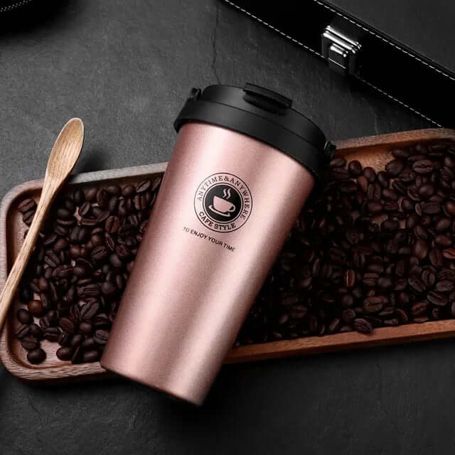 Unisex Isoleret Rejsekop i Rustfrit Stål 500ml