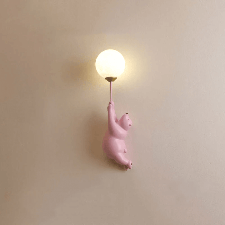 LED-væglampe med bjørnedesign til børneværelset
