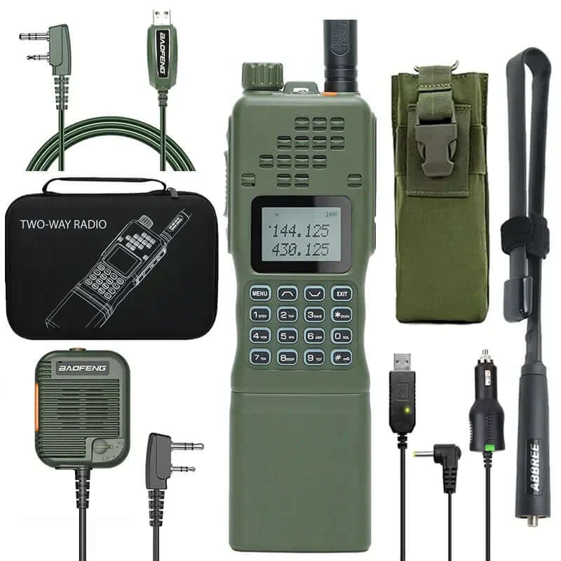 Kompakt Dualband Walkie-Talkie med LCD-Display