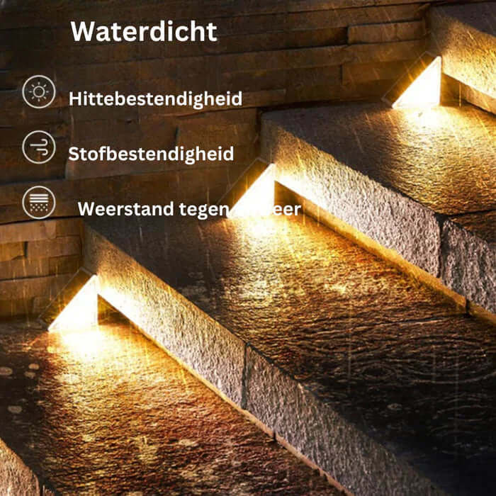 LED Solar Trappelys Udendørs Belysning