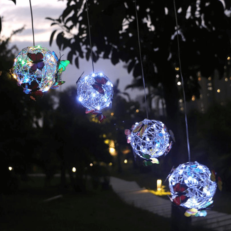 Solar Sommerfugl LED Havelampe