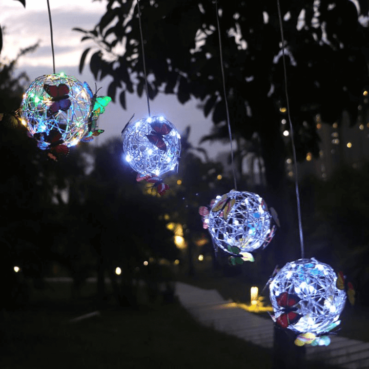 Solar Sommerfugl LED Havelampe