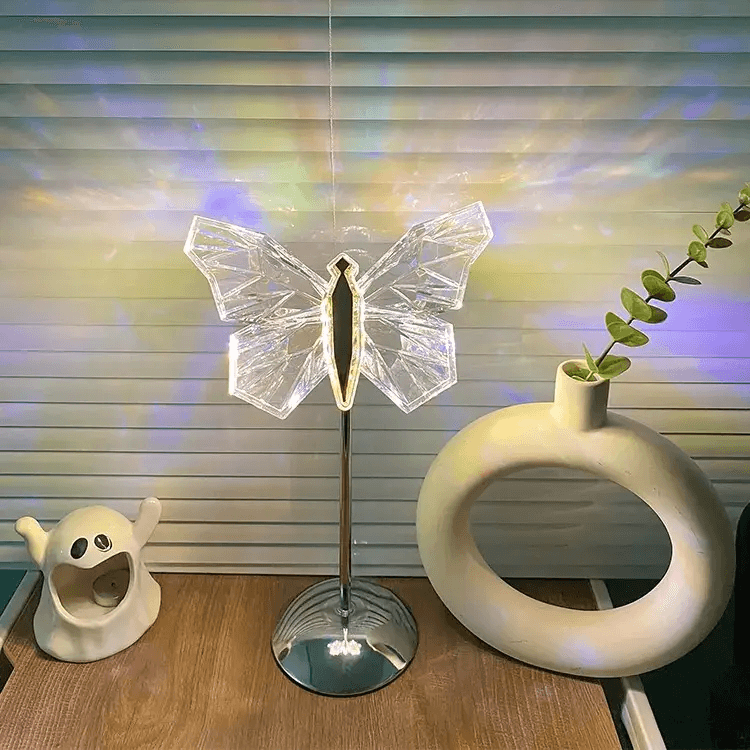 Dekorativ sommerfugl LED-bordlampe