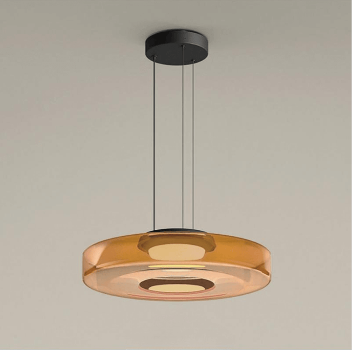 Elegant Bauhaus Glas Pendel Lampe