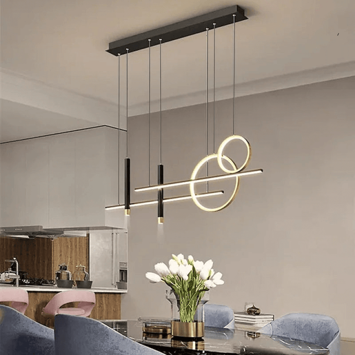 Moderne LED Pendellampe i sort