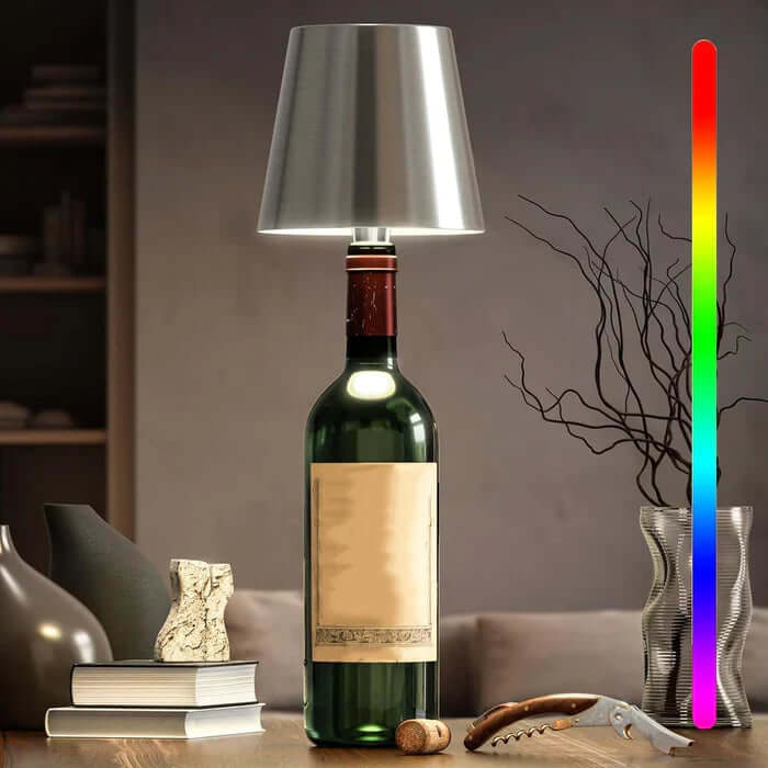 Dæmpbar LED bordlampe med touch og 3 lysfarver