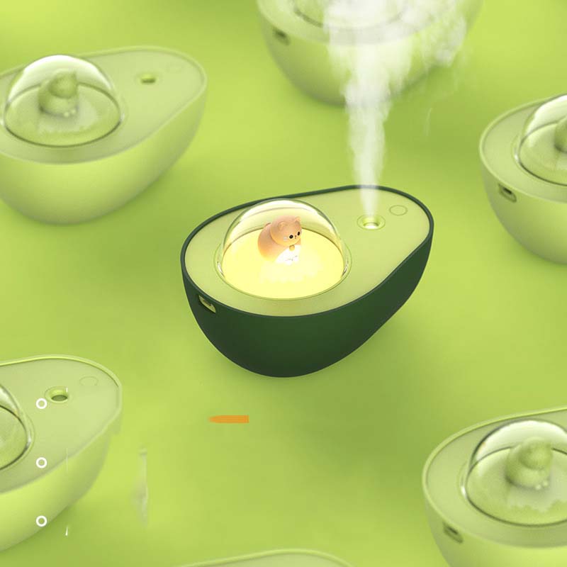 Avocado luftfugter med natlys