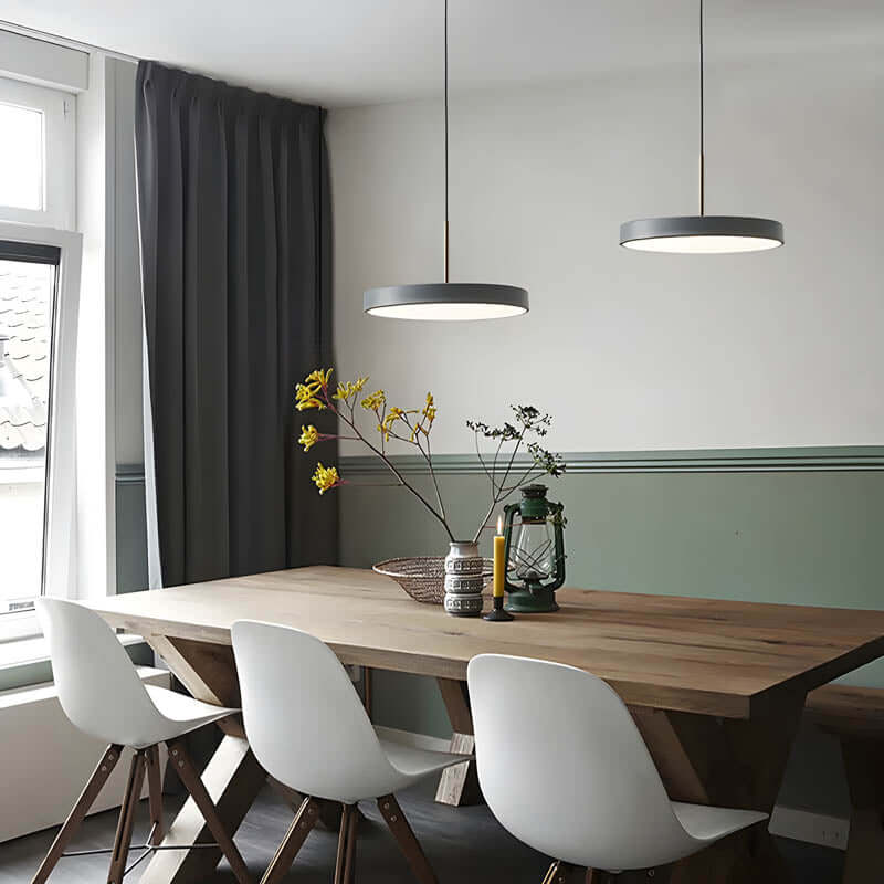 Moderne UFO LED-pendellampe i blå