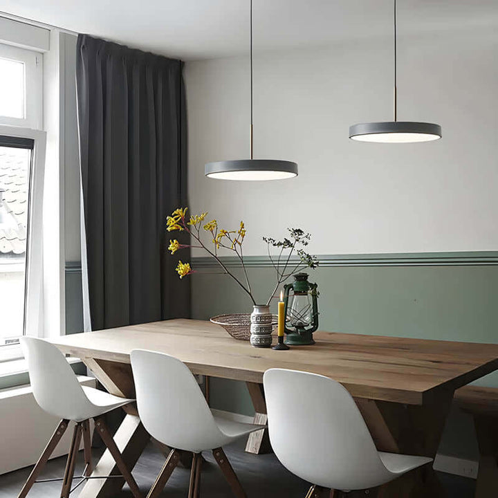 Moderne UFO LED-pendellampe i blå