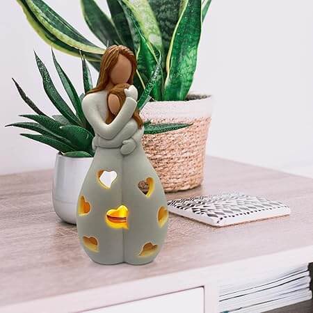 Dekorativ Kærlighedslys Lampe, 22cm, Beige