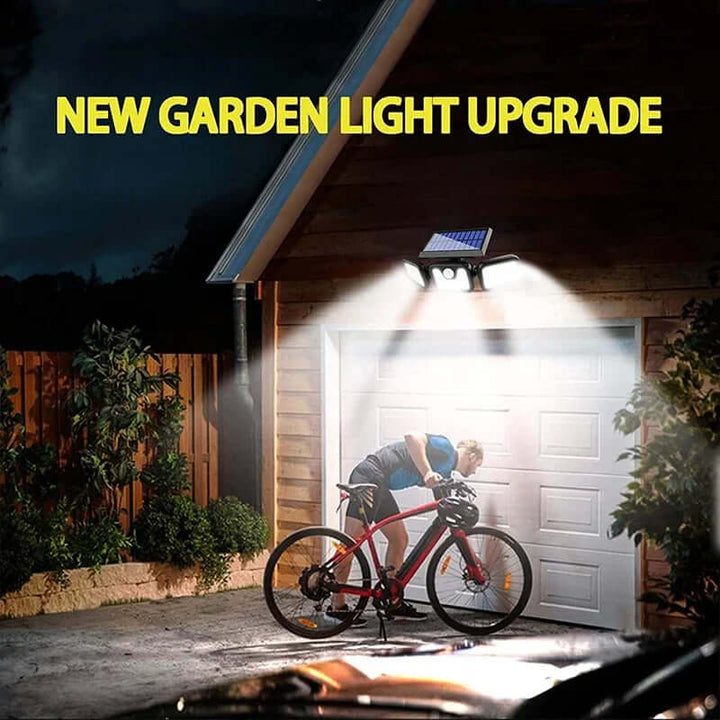 Solar væglampe udendørs med 74 LED