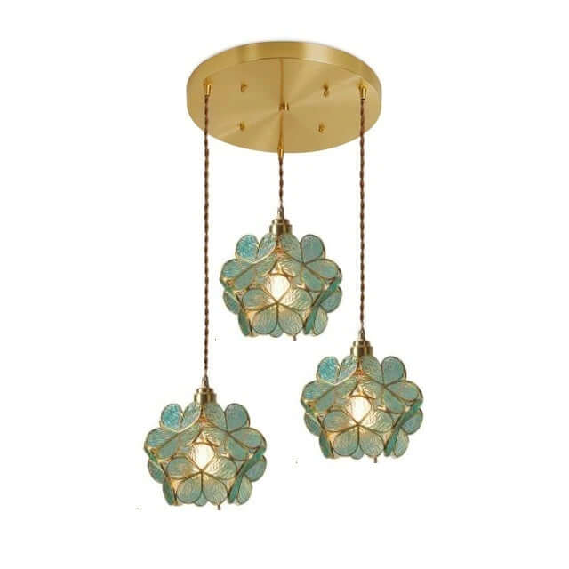 Moderne Nordisk Glas Blomsterpendel Lys