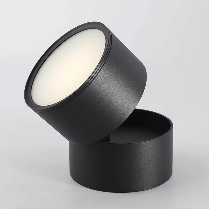 Justerbar loftlampe i aluminium, 10 cm