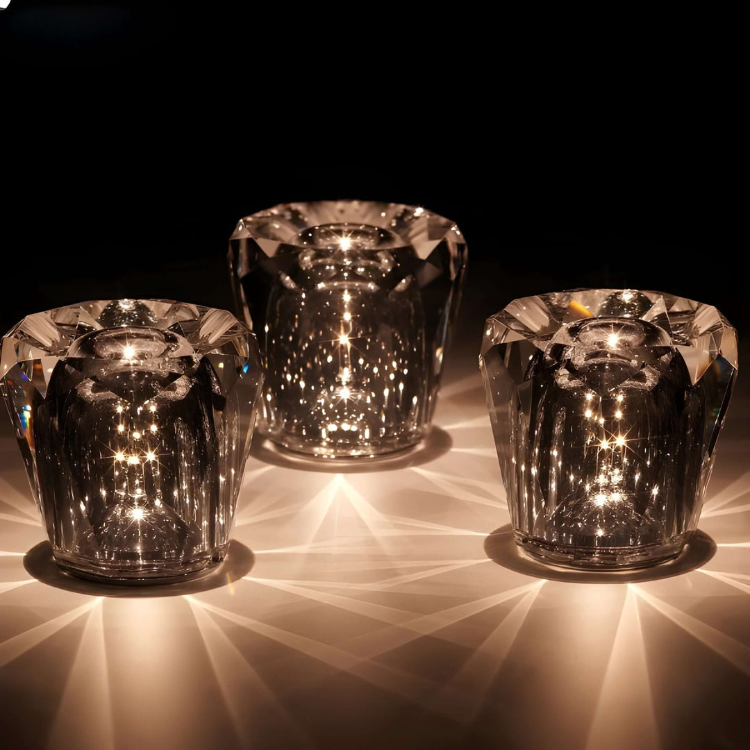 Elegant LED Krystal Diamant Bordlampe
