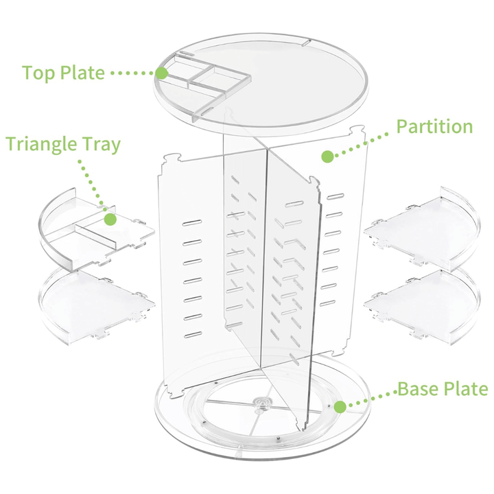 Kosmetik Organizer 360° Roterbar