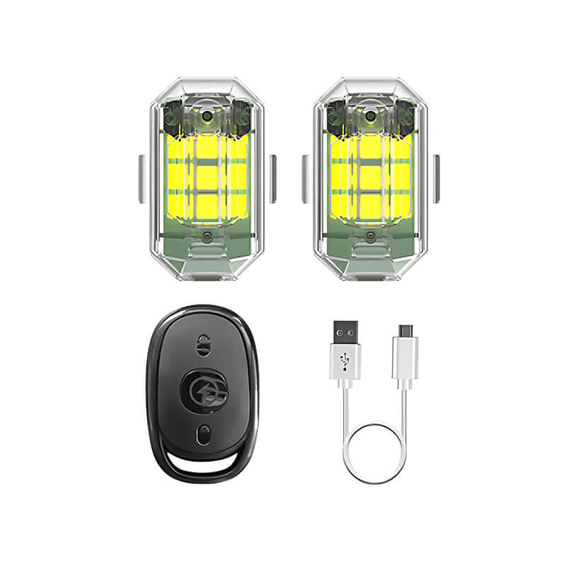 LED Lommelygte, 7 Farver, 7 Tilstande, Vandtæt