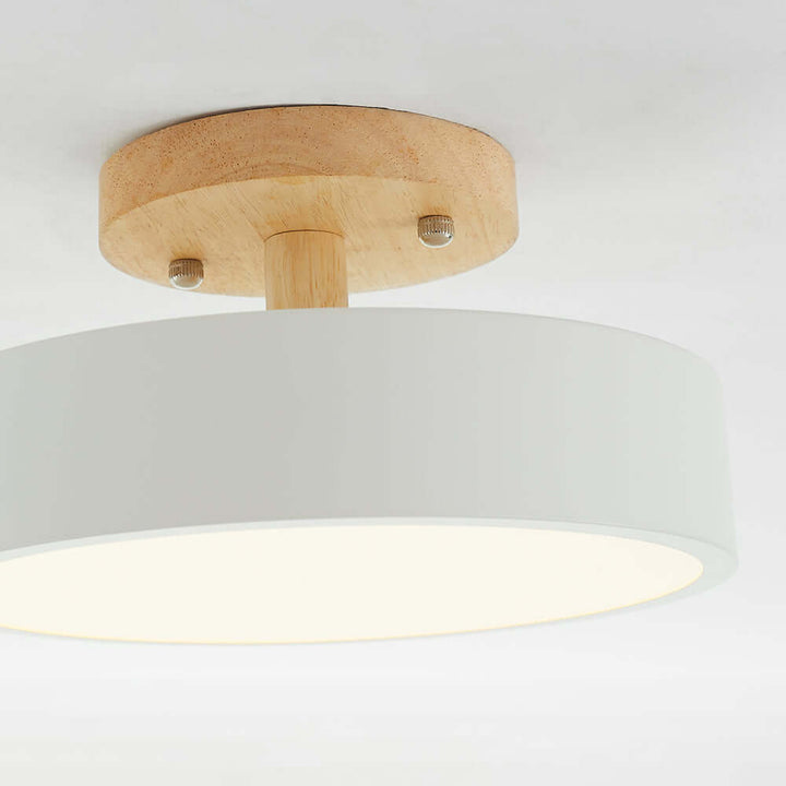 Dæmpbar LED Loftlampe i Trædesign