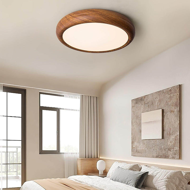 LED Loft Rund Loftlampe i Trælook