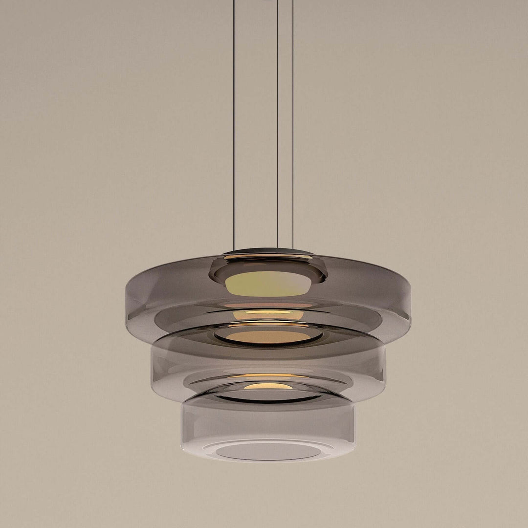 Elegant Bauhaus Glas Pendel Lampe