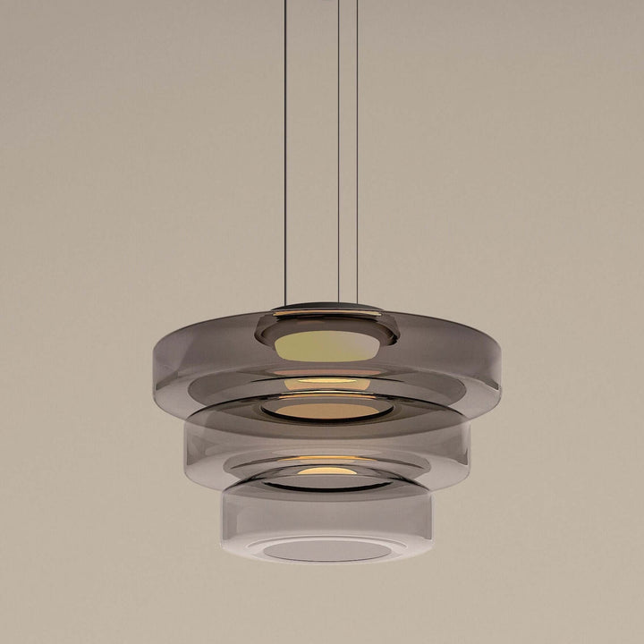 Elegant Bauhaus Glas Pendel Lampe