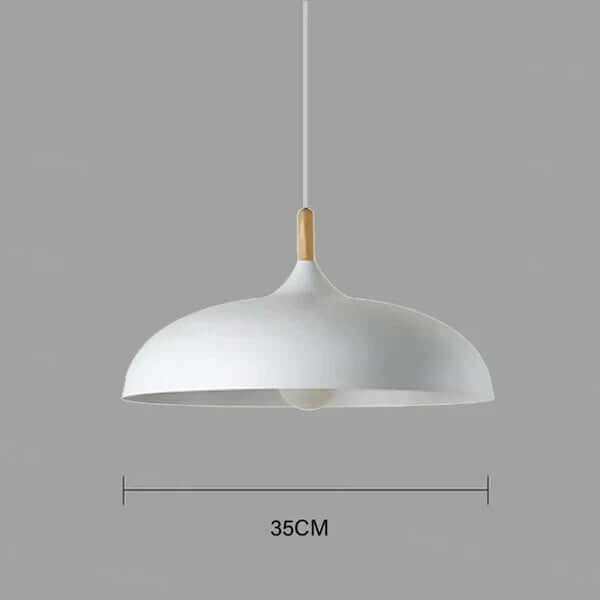 Skandinavisk Egetræ Loftlampe