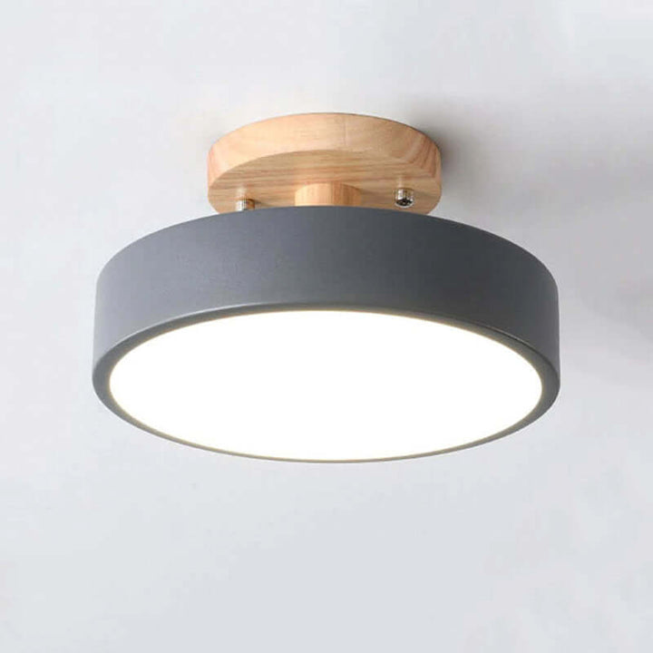 Dæmpbar LED Loftlampe i Trædesign