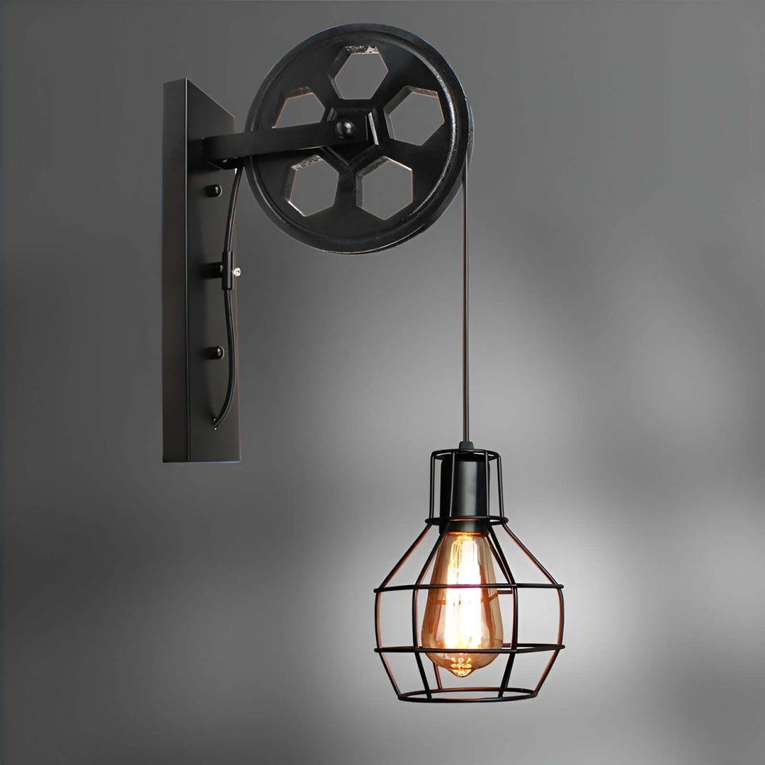 Vintage industriel LED væglampe