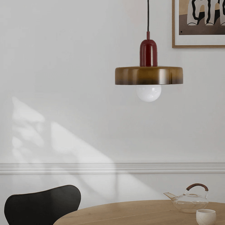 Moderne LED Glas Pendellampe med Justerbare Farver