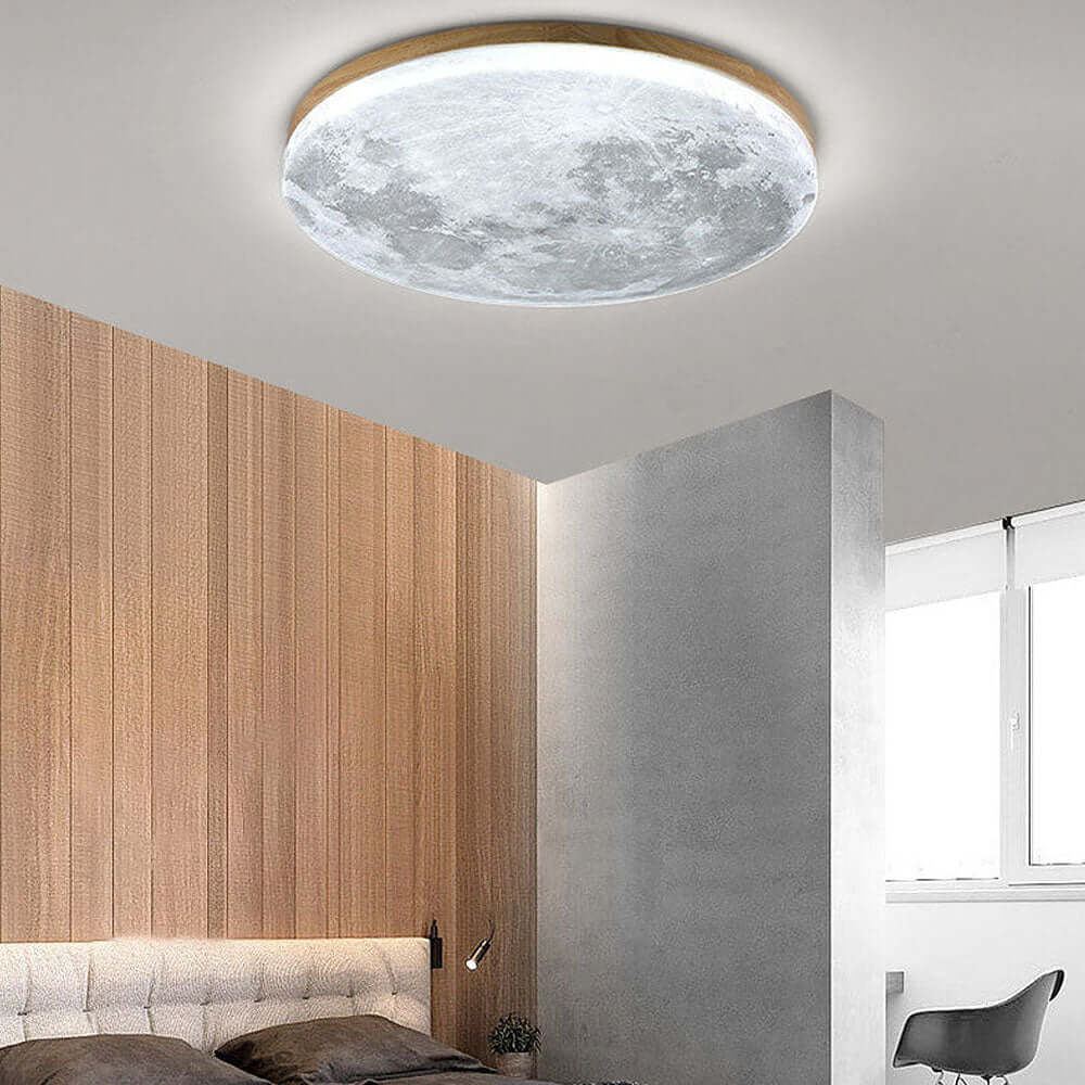 Måneformet LED Loftlampe - Moderne Design