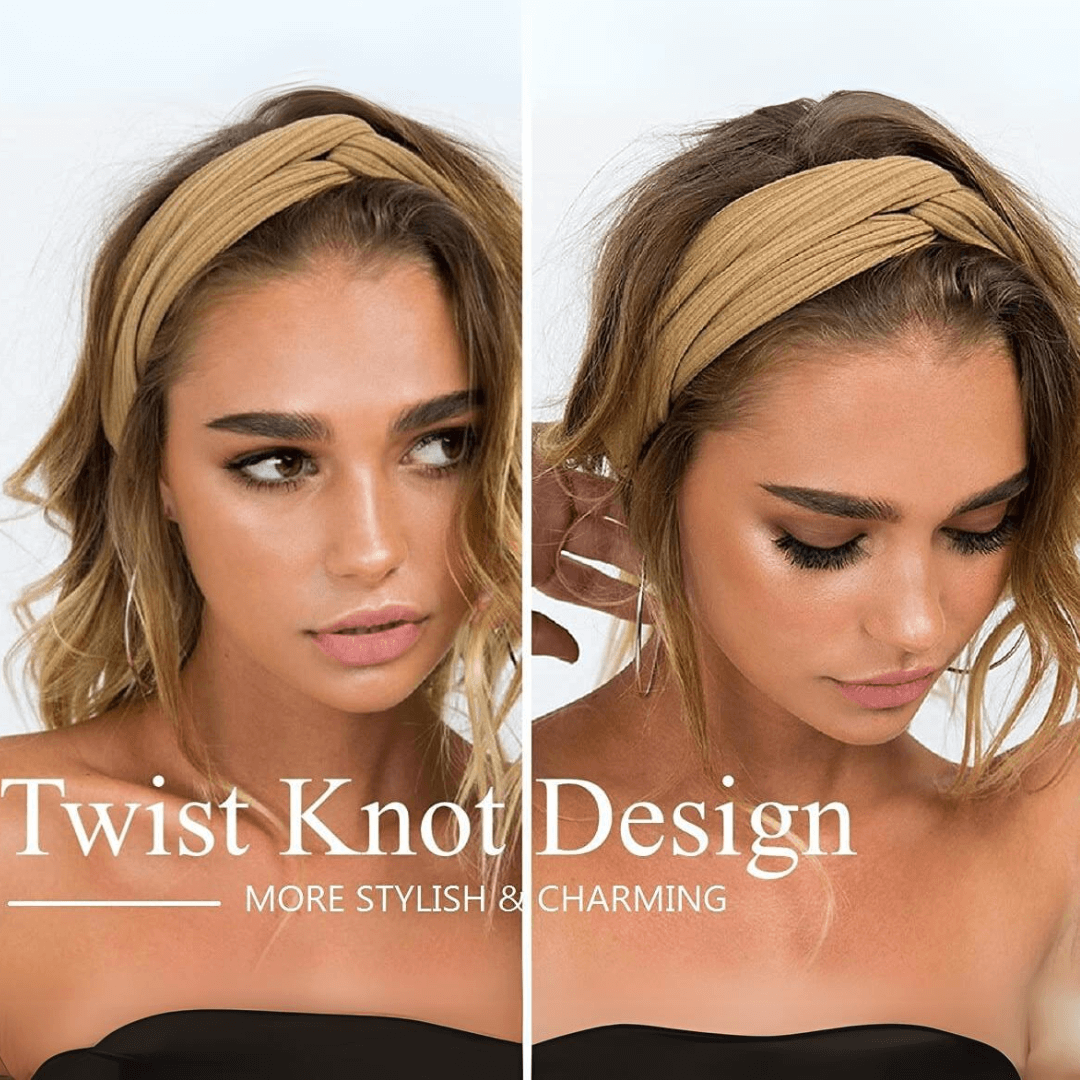 Boho Twist Hårbånd til kvinder: Elastisk og Trendy