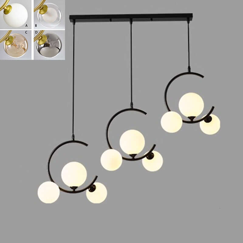 Moderne dæmpbar LED-pendellampe, 3 lyshoveder
