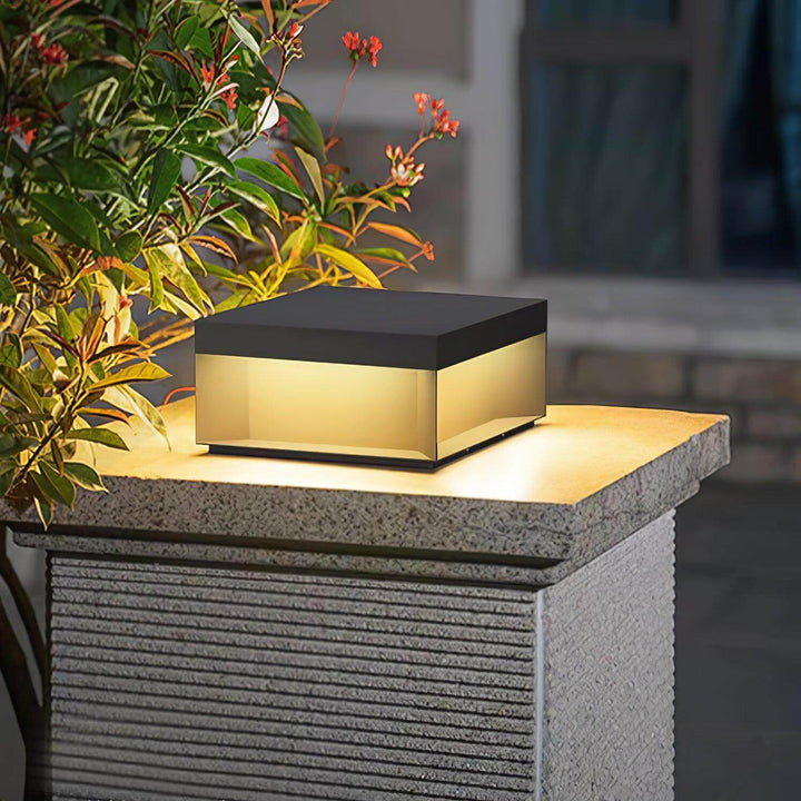 Solar udendørs pullertlampe - vejrbestandig