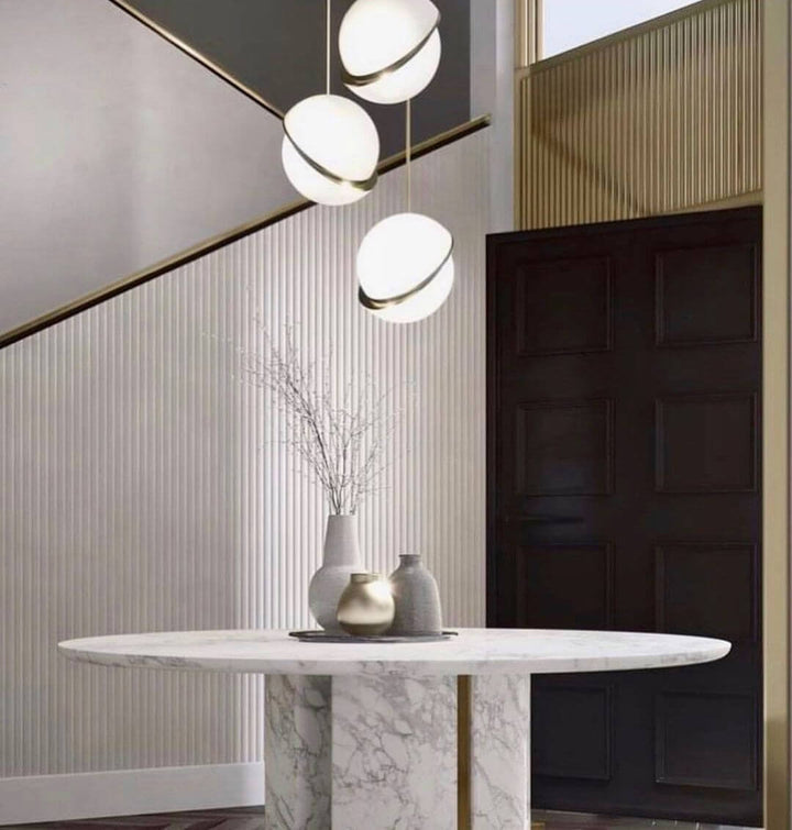 Måneformet Pendellampe i Moderne Design