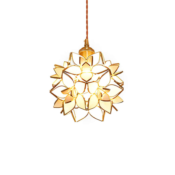 Håndlavet Kapiz Skal Loftslampe