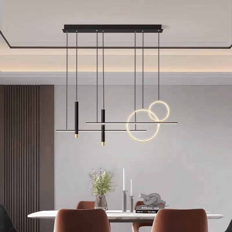 Moderne LED Pendellampe i sort
