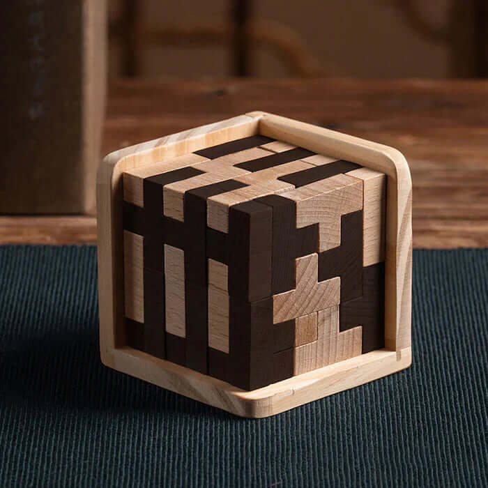 3D Træpuslespil til Børn - Kreativitet & Logik