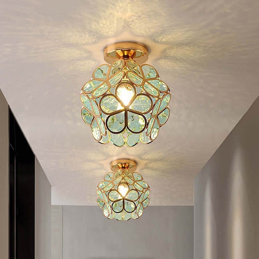 Loft Home Blomster Design Glas Loftlampe