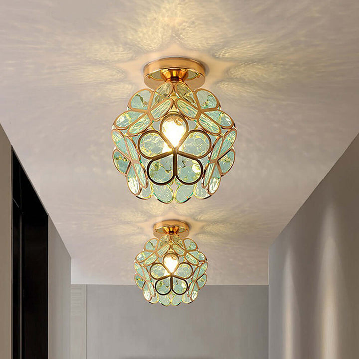 Loft Home Blomster Design Glas Loftlampe