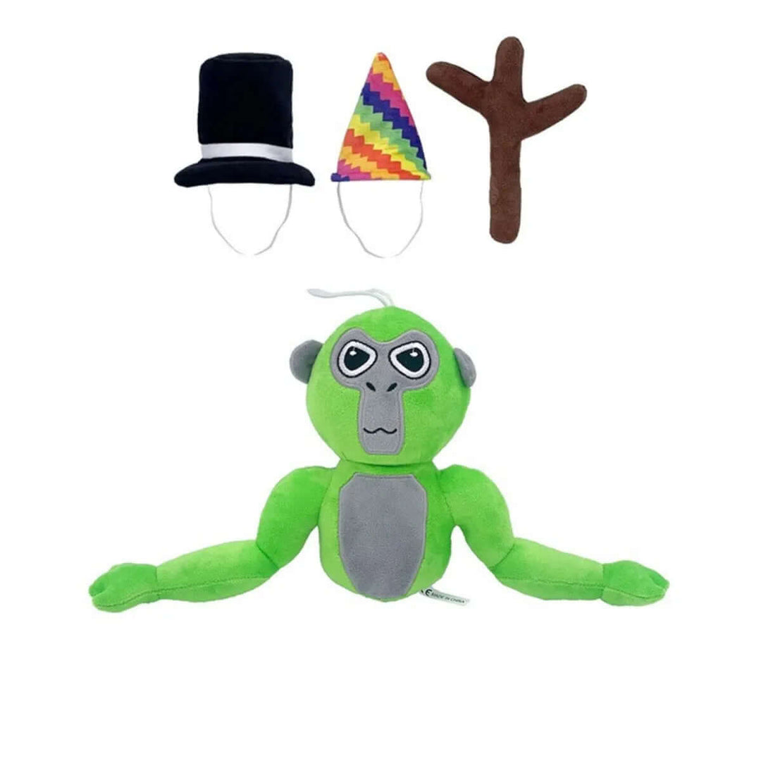 Bunt og blødt gorilla-plysdyr