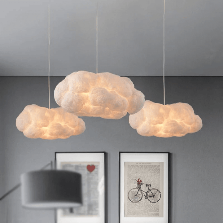 Hvid Sky LED Pendellampe til Børneværelset