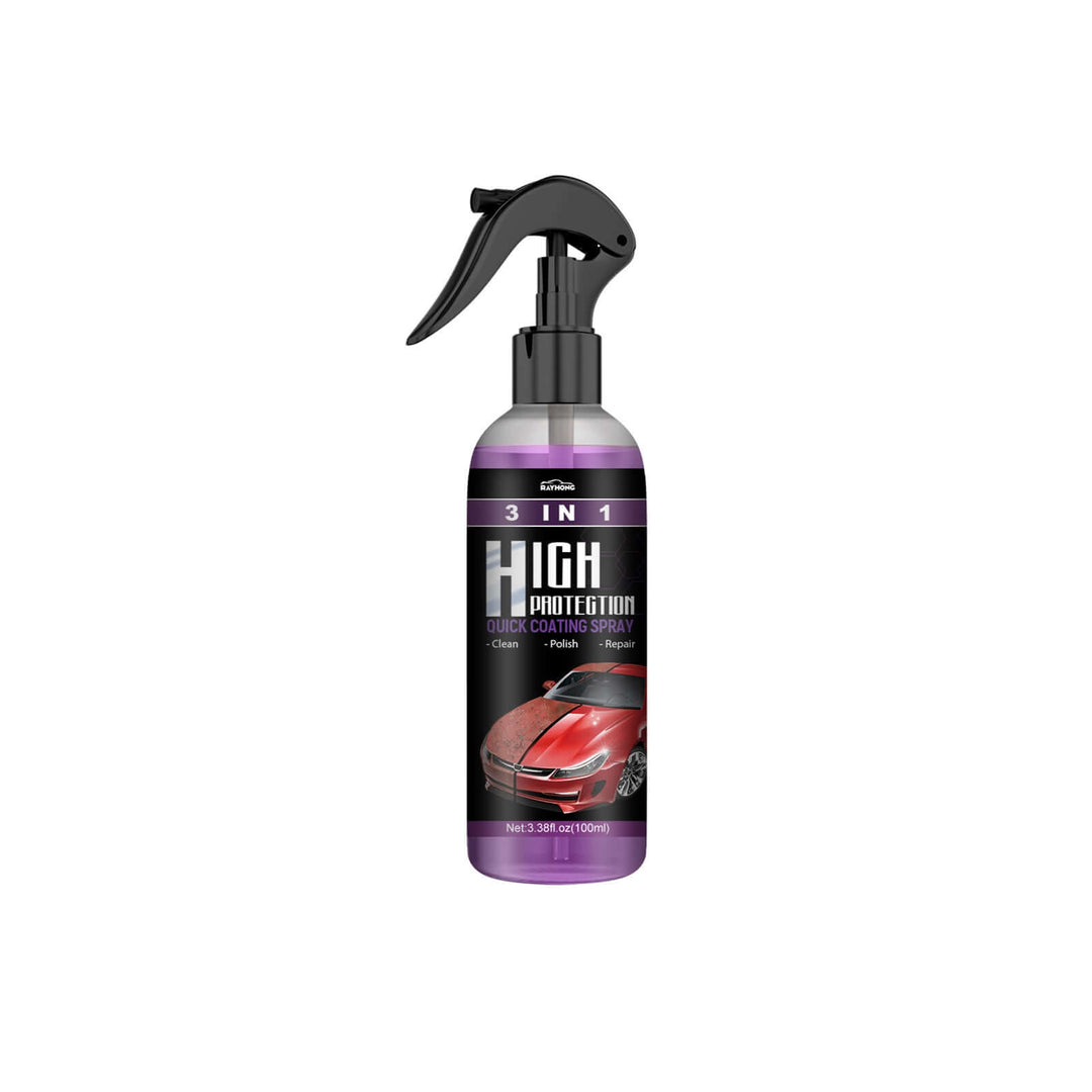 Bilbeskyttelsesspray 3-i-1: Lak, Glas & Plastpleje